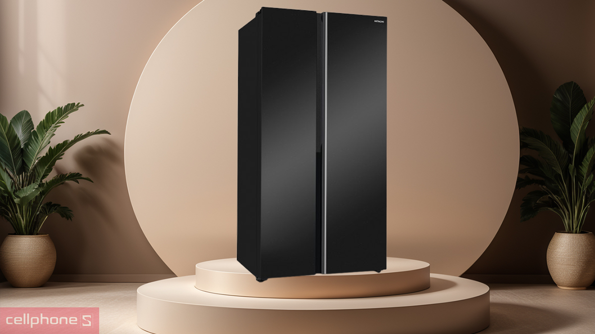 Hệ thống làm lạnh tủ lạnh Hitachi Inverter Side by Side 656 lít HRSN9713ESUVN