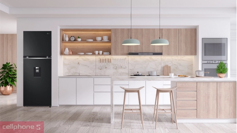 Thiết kế tủ lạnh LG Inverter LTD31BLM 314 lít