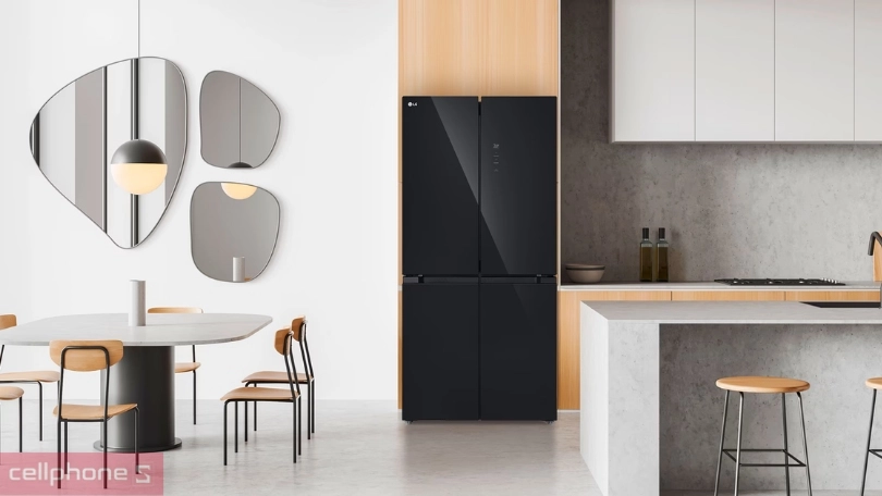 Thiết kế tủ lạnh LG Inverter Multidoor LFB47BLG 474 lít 