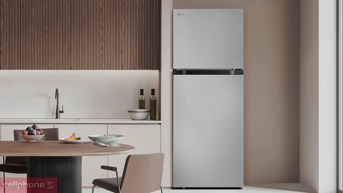 Dung tích cỡ vừa của tủ lạnh LG 217 Lít (LTB21SVMD)