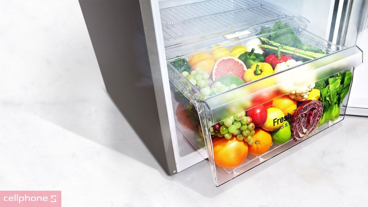 Tủ lạnh LG Inverter 266 lít LTB26SVM có dung tích sử dụng 266 lít