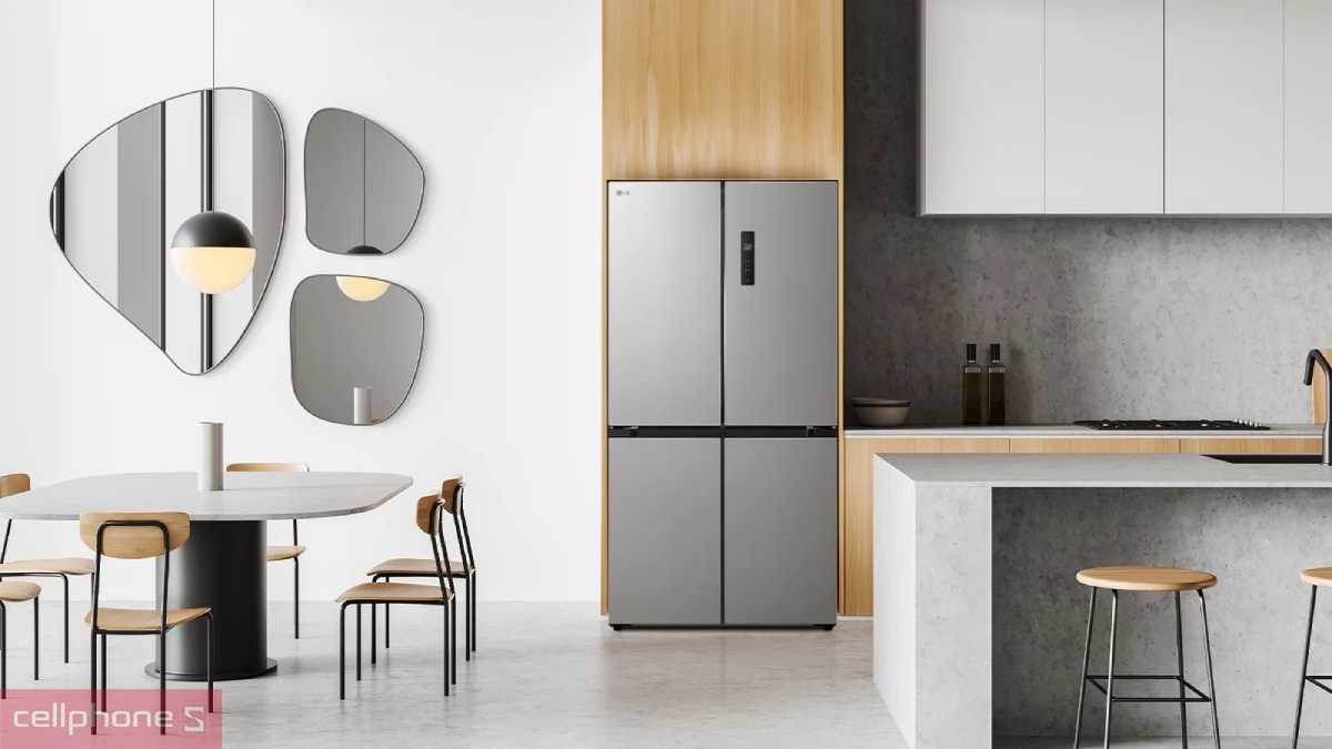Thiết kế tủ lạnh LG Inverter 474 lít Multi Door LFB47SVM