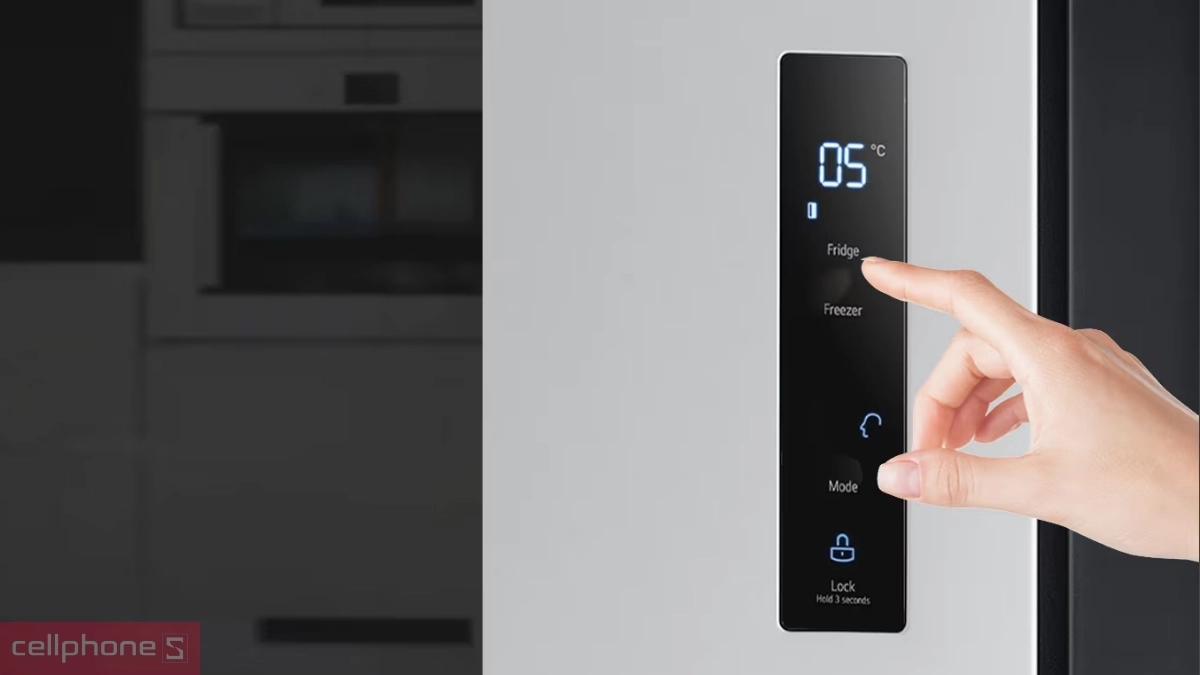 Thiết kế  tủ lạnh LG Inverter 519 lít Side by side GR-B256JDS