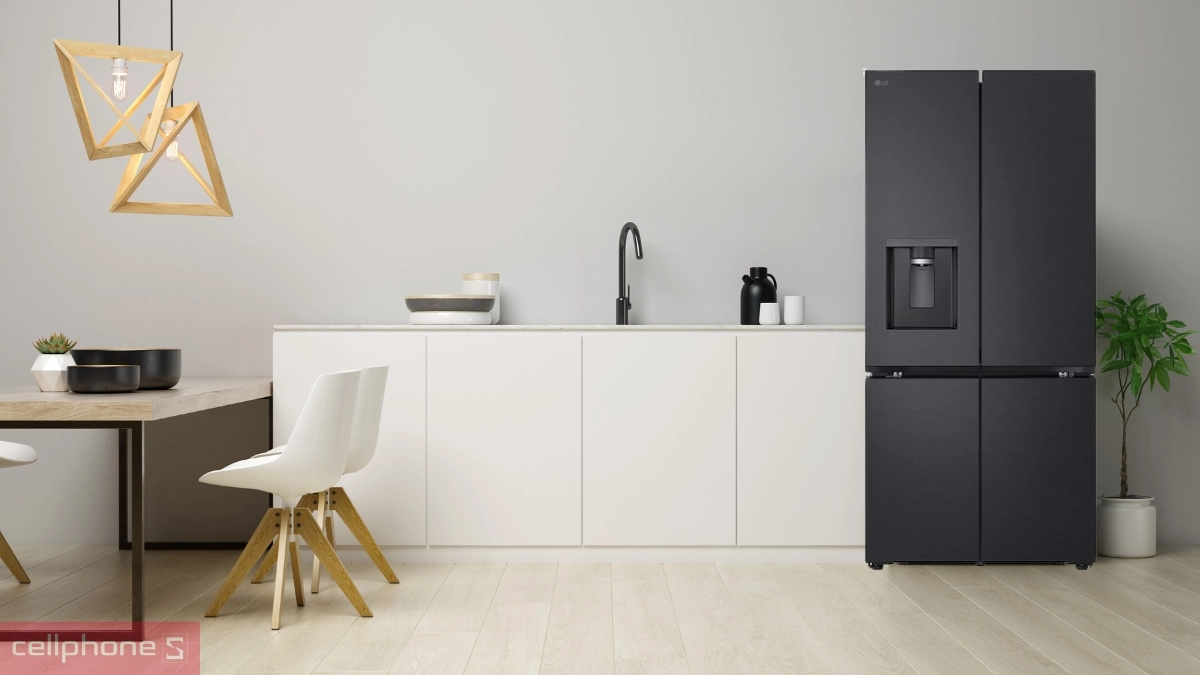 Dung tích chứa ấn tượng của tủ lạnh LG Inverter 571 lít Multi Door LFD58BLMA