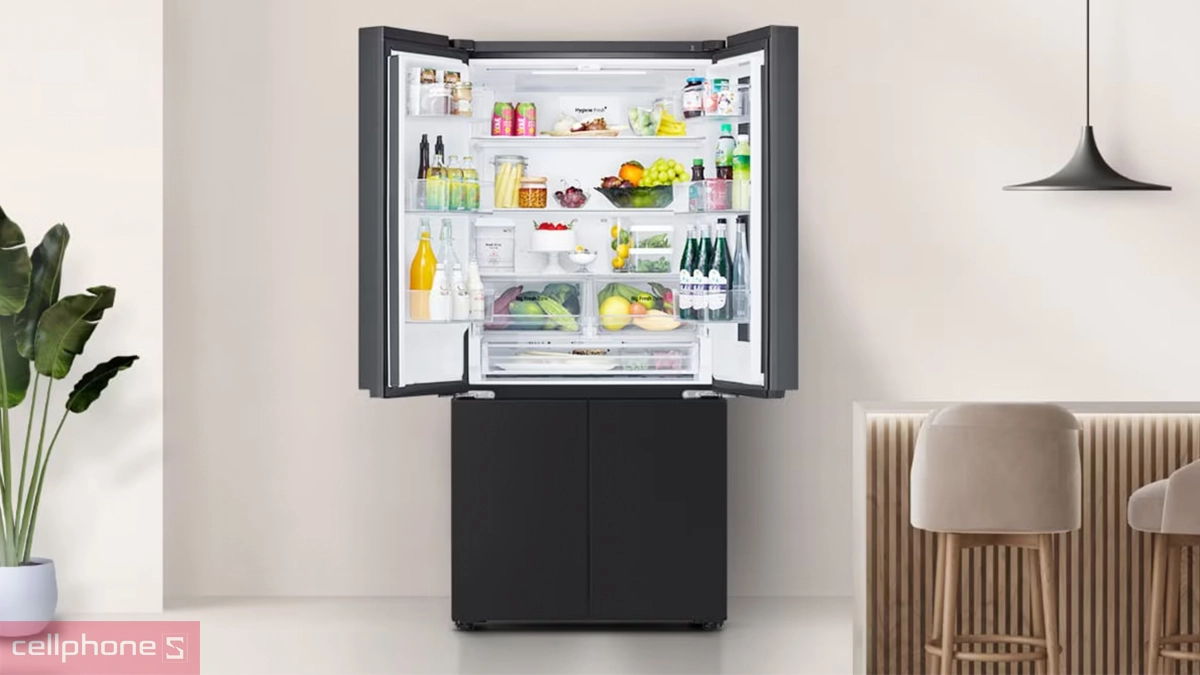 Khả năng bảo quản thực phẩm tươi ngon lâu hơn của tủ lạnh LG Inverter 576 Lít Multi Door Instaview LFD58BLMAI