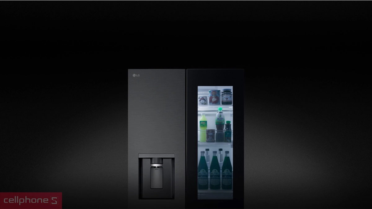 Thiết kế, các tính năng thông minh tích hợp kèm của tủ lạnh LG Inverter 576 Lít Multi Door Instaview LFD58BLMAI