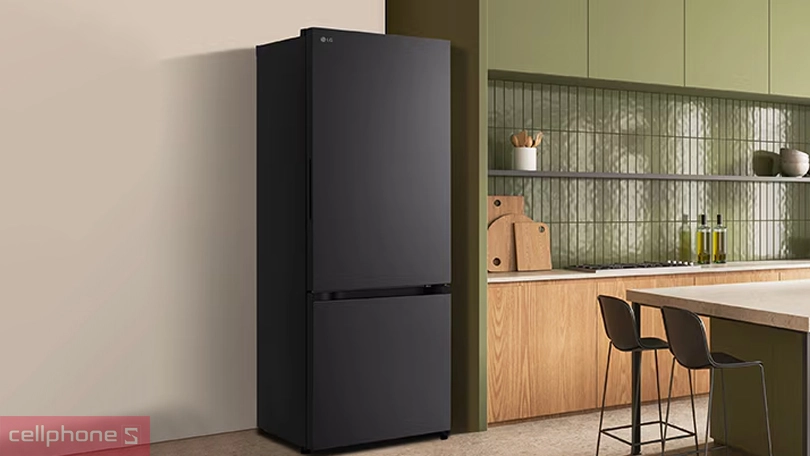 Thiết kế, dung tích tủ lạnh LG Inverter LBB33BLM 335 lít