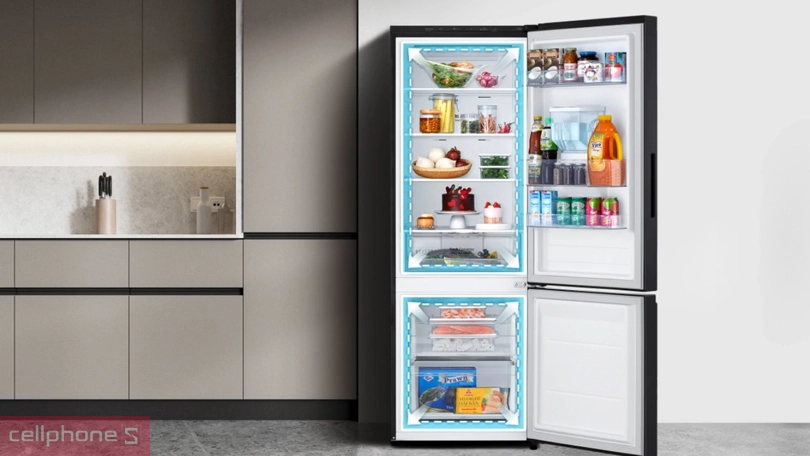 Thiết kế tủ lạnh LG Inverter LBD33BLM 332 Lít