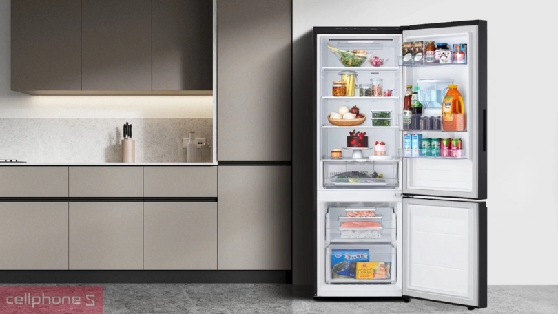 Dung tích chứa của tủ lạnh LG Inverter LBD33BLMA 332 lít