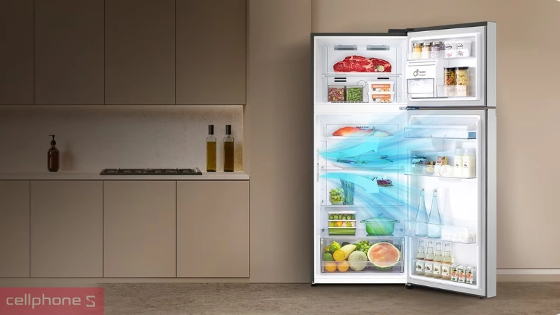 Công nghệ làm lạnh hiện đại của tủ lạnh LG Inverter LTB31BLM 315 lít