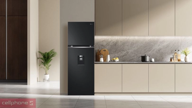 Thiết kế, dung tích của tủ lạnh LG Inverter LTD33BLM 332 lít