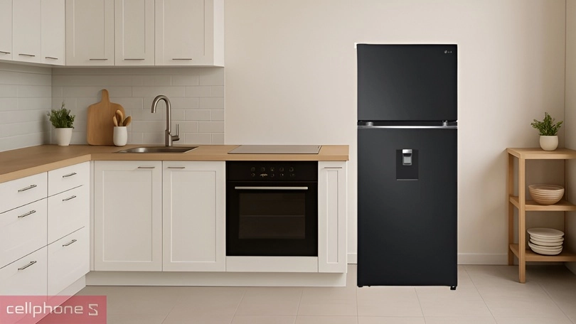 Dung tích chứa, kích thước của tủ lạnh LG Inverter LTD37BLM 374 lít