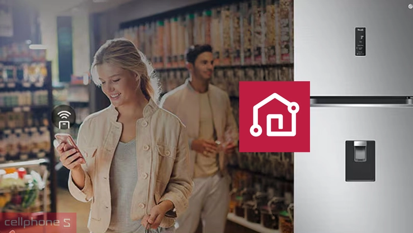 Hướng dẫn kết nối tủ lạnh LG Inverter LTD46SVMA 459 lít với điện thoại
