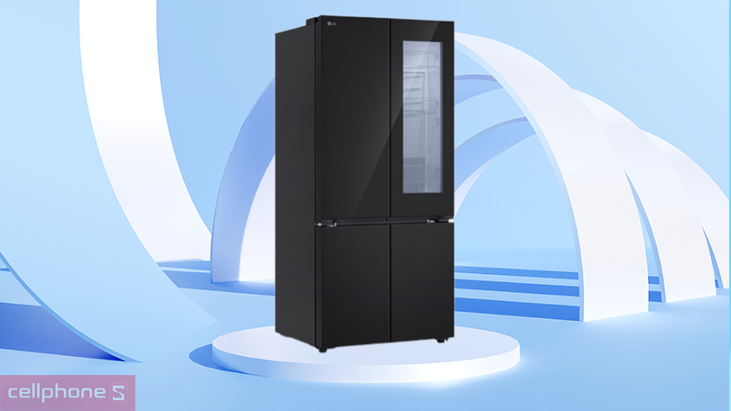 Thiết kế, dung tích tủ lạnh LG Inverter Multi Door Instaview LFB61BLGAI 617 lít