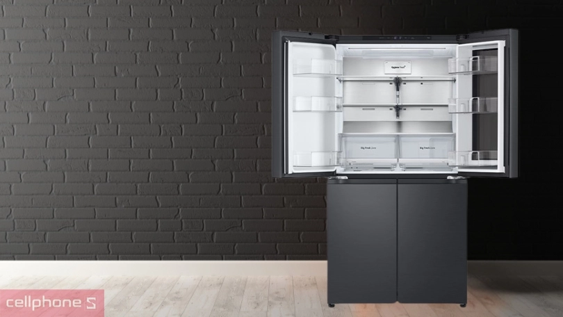 Dung tích tủ lạnh LG Inverter Multi Door Instaview LFB66BLMI 666 lít