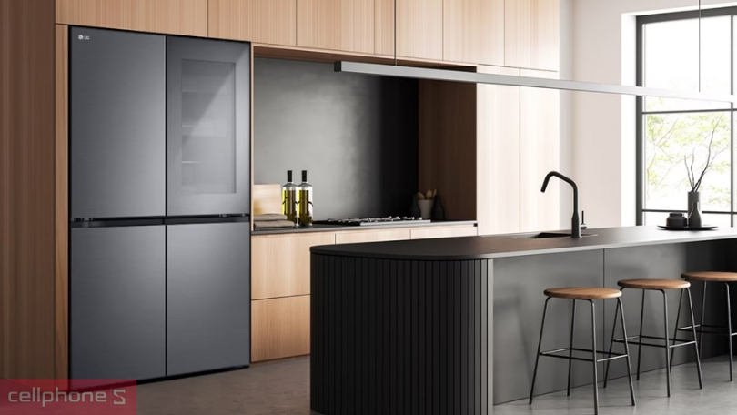 Điện năng tiêu thụ của tủ lạnh LG Inverter Multi Door Instaview LFB66BLMI 666 lít