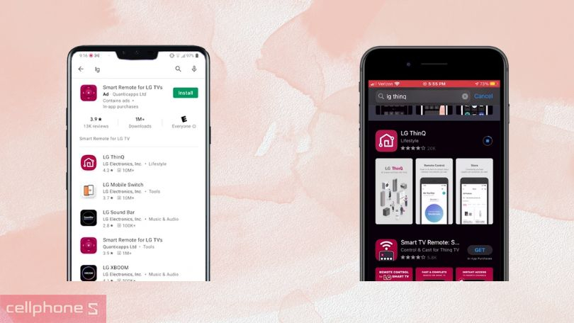 Cách kết nối tủ lạnh LG Inverter Multidoor Instaview LFD61BLGA 617 lít với điện thoại