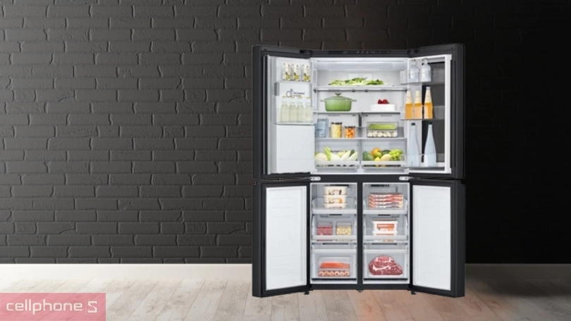 Dung tích chứa của tủ lạnh LG Inverter Multi Door Instaview LFI50BLMAI 508 lít