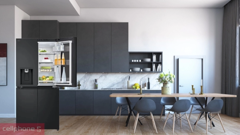 Mức độ tiêu thị điện năng, độ bền của tủ lạnh LG Inverter Multi Door Instaview LFI50BLMAI 508 lít