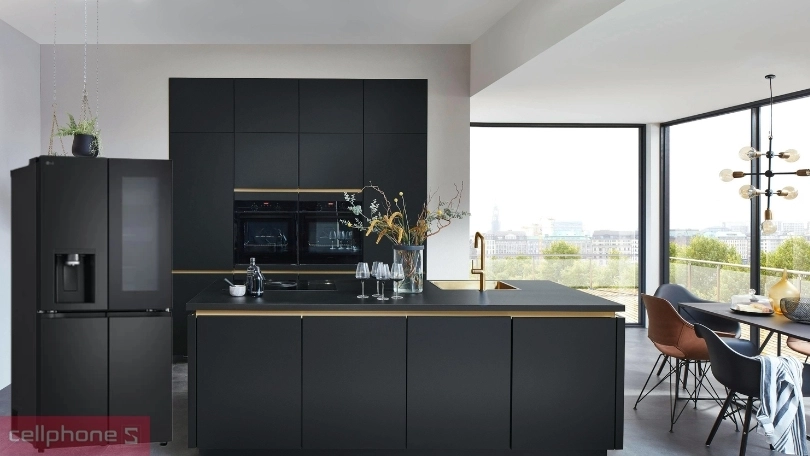 Thiết kế tủ lạnh LG Inverter Multi Door Instaview LFI50BLMAI 508 lít