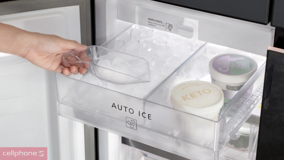 Công nghệ Auto Ice tự động làm đá tinh khiết