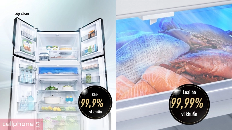 Công nghệ bảo quản, khử mùi hiện đại của tủ lạnh Panasonic Inverter Multi Door NR-DZ601VGKV