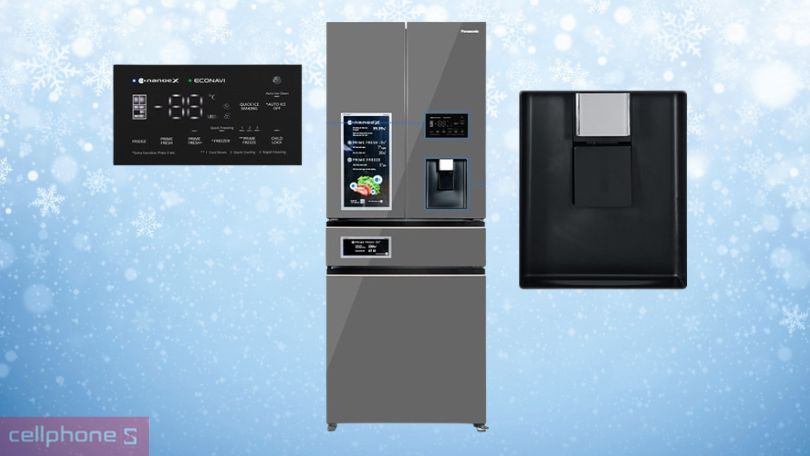 Tiện ích trên tủ lạnh Panasonic Inverter Multi Door NR-YW590YMMV 540 lít