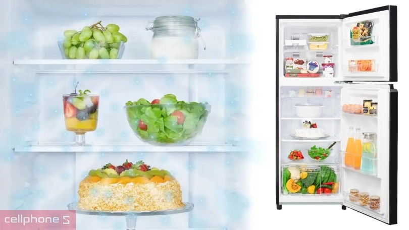 Động cơ vận hành, cảm biến hiện đại của tủ lạnh Panasonic Inverter NR-BA229PKVN 188 lít