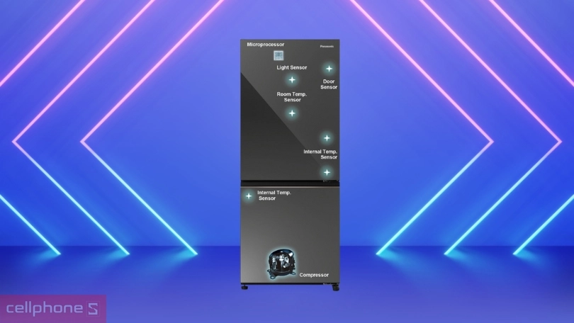 Điện năng tiêu thụ của tủ lạnh Panasonic Inverter NR-BV281BGMV 255 lít