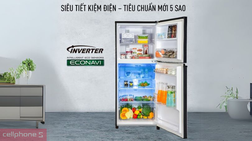 Công nghệ tiết kiệm năng lượng của tủ lạnh Panasonic Inverter NR-TV301VGMV 268 Lít