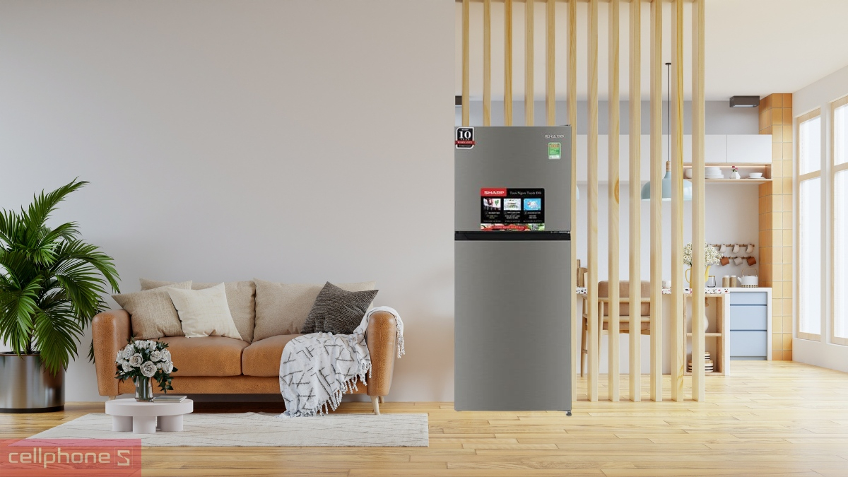 Thiết kế tủ lạnh Sharp Inverter 181 lít SJ‑X198V‑SL