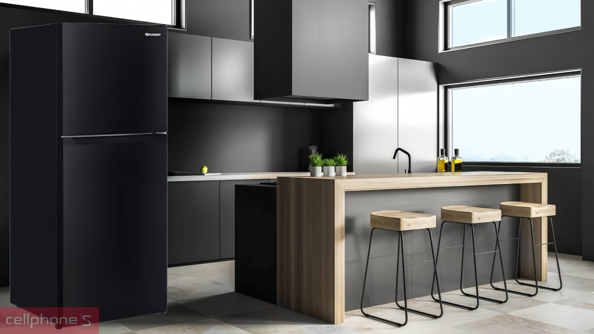 Tiện ích tích hợp trên tủ lạnh Sharp Inverter 197 lít SJ-X215V-DG