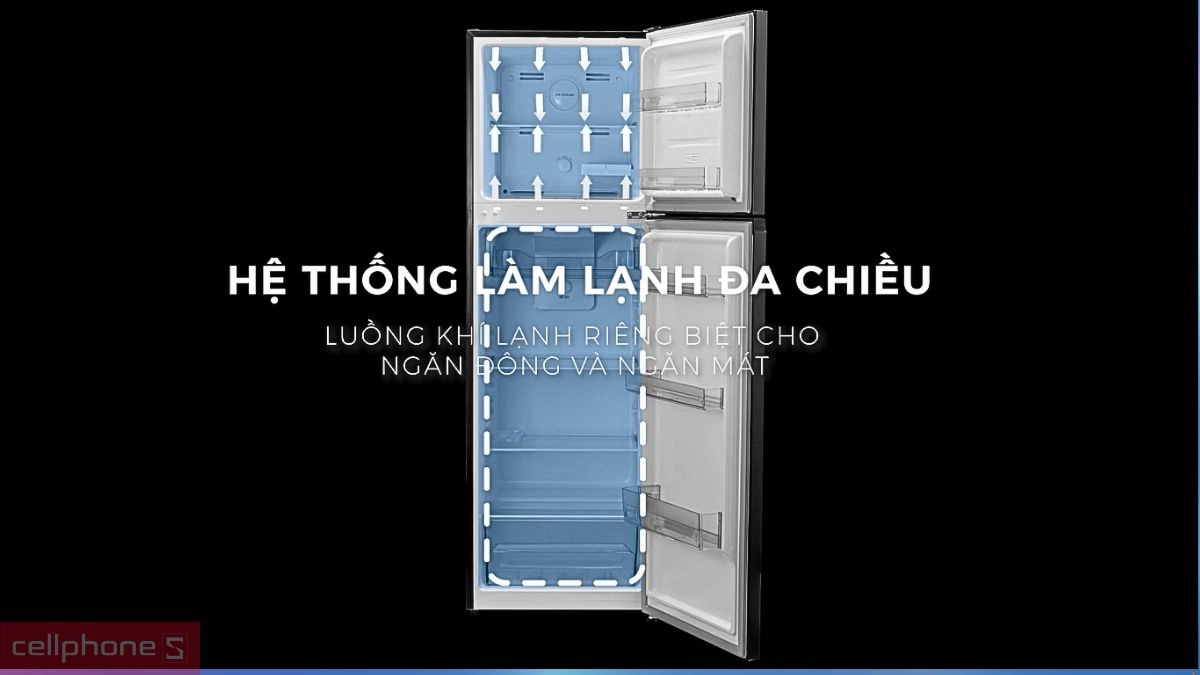 Giải pháp làm lạnh tủ lạnh Sharp Inverter 247 lít SJ-X270V-SL