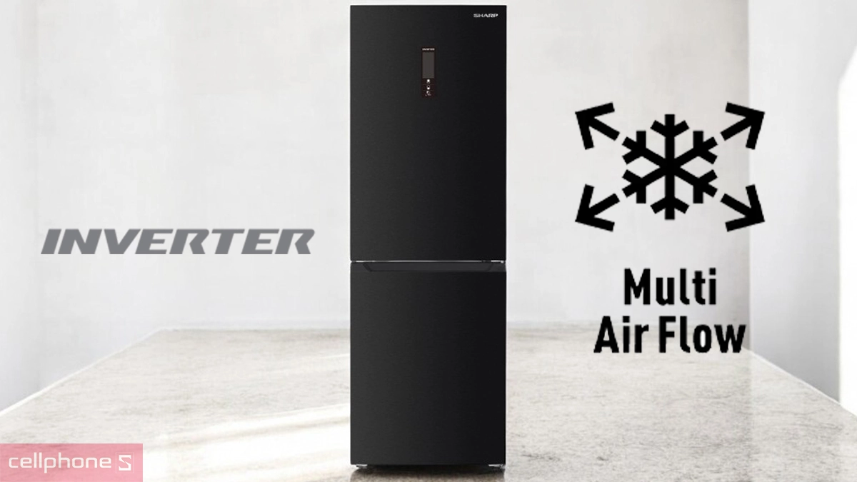 Công nghệ vận hành tủ lạnh Sharp Inverter 323 lít (SJ-BF330V-DG)