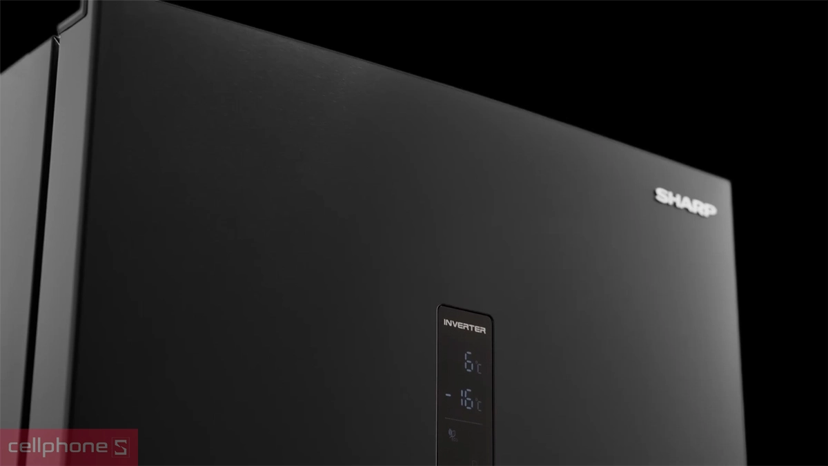 Thiết kế tủ lạnh Sharp Inverter 323 lít (SJ-BF330V-SL)