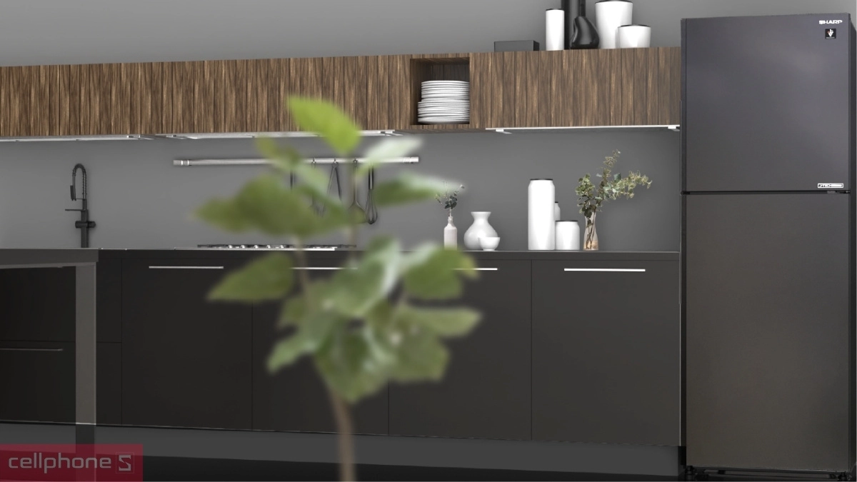 Dung tích tủ lạnh Sharp Inverter 330 lít SJ-XP352AE-DS