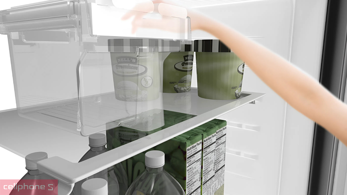 Thiết kế thông minh, hiện đại của tủ lạnh Sharp Inverter 330 lít (SJ-XP352AE-SL)