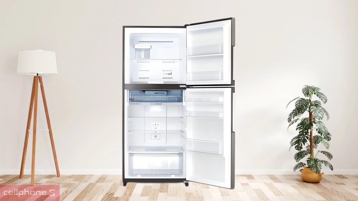 Dung tích tủ lạnh Sharp Inverter 430 Lít SJ-XP470AE-SL