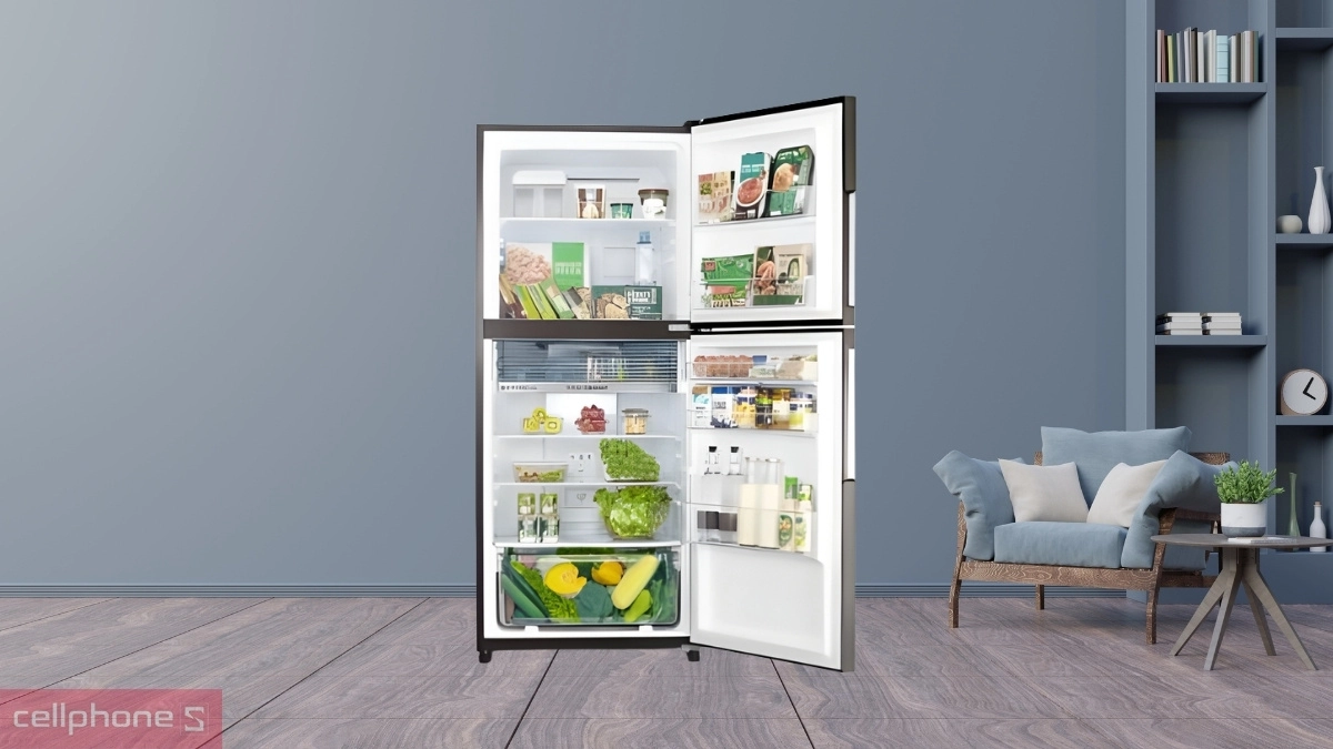 Thiết kế tủ lạnh Sharp Inverter 430 Lít SJ-XP470AE-SL