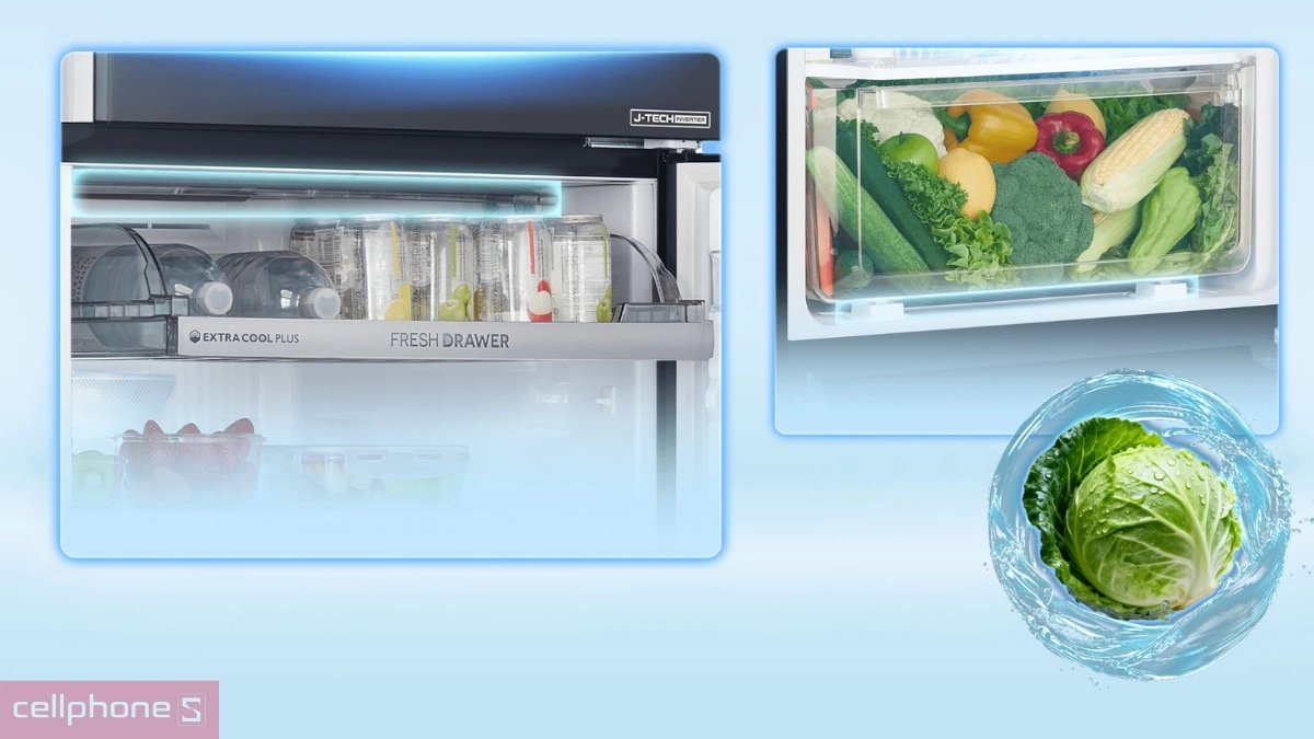 Công nghệ bảo quản tủ lạnh Sharp Inverter 471 lít SJ-XP500AE-SL