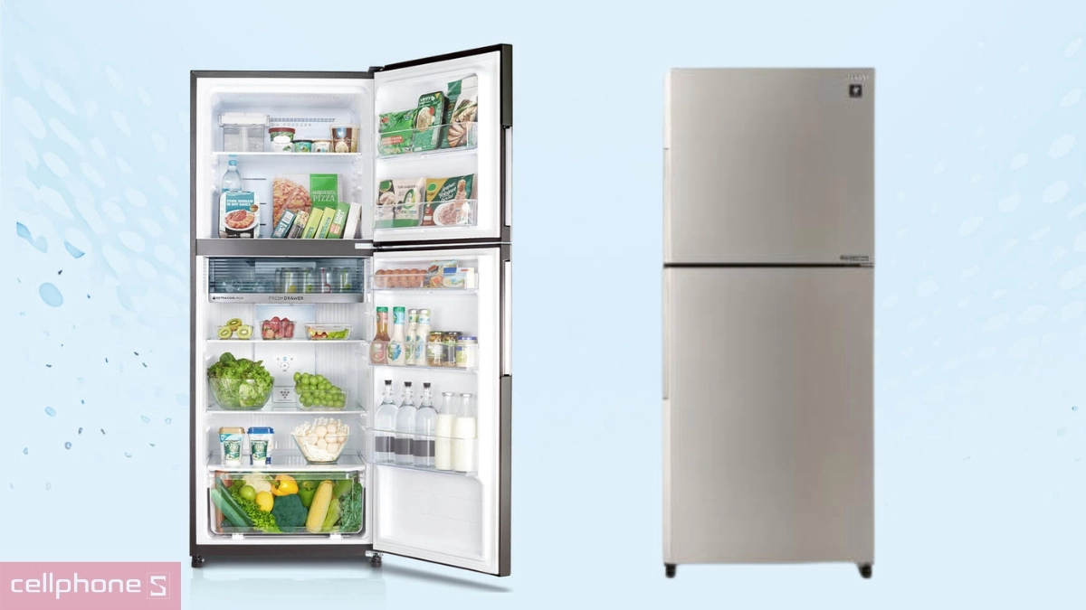 Thiết kế tủ lạnh Sharp Inverter 471 lít SJ-XP500AE-SL