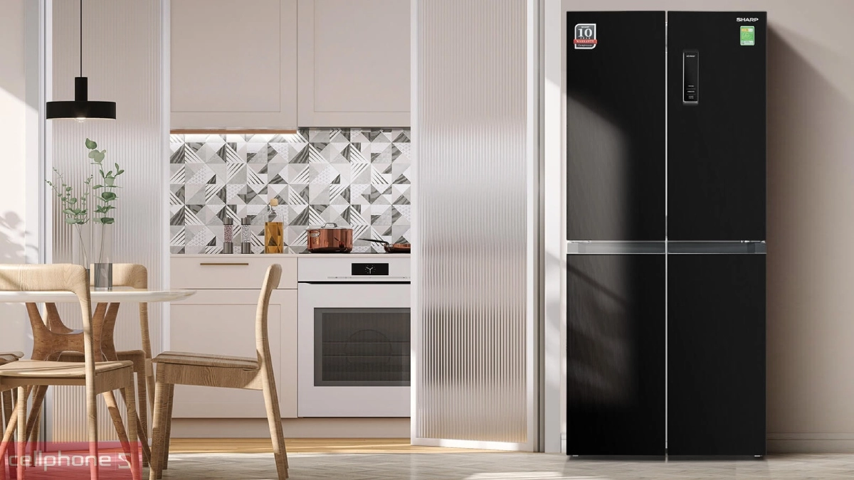 Dung tích tủ lạnh Sharp Inverter Multidoor 362 lít SJ-FX420V-SL