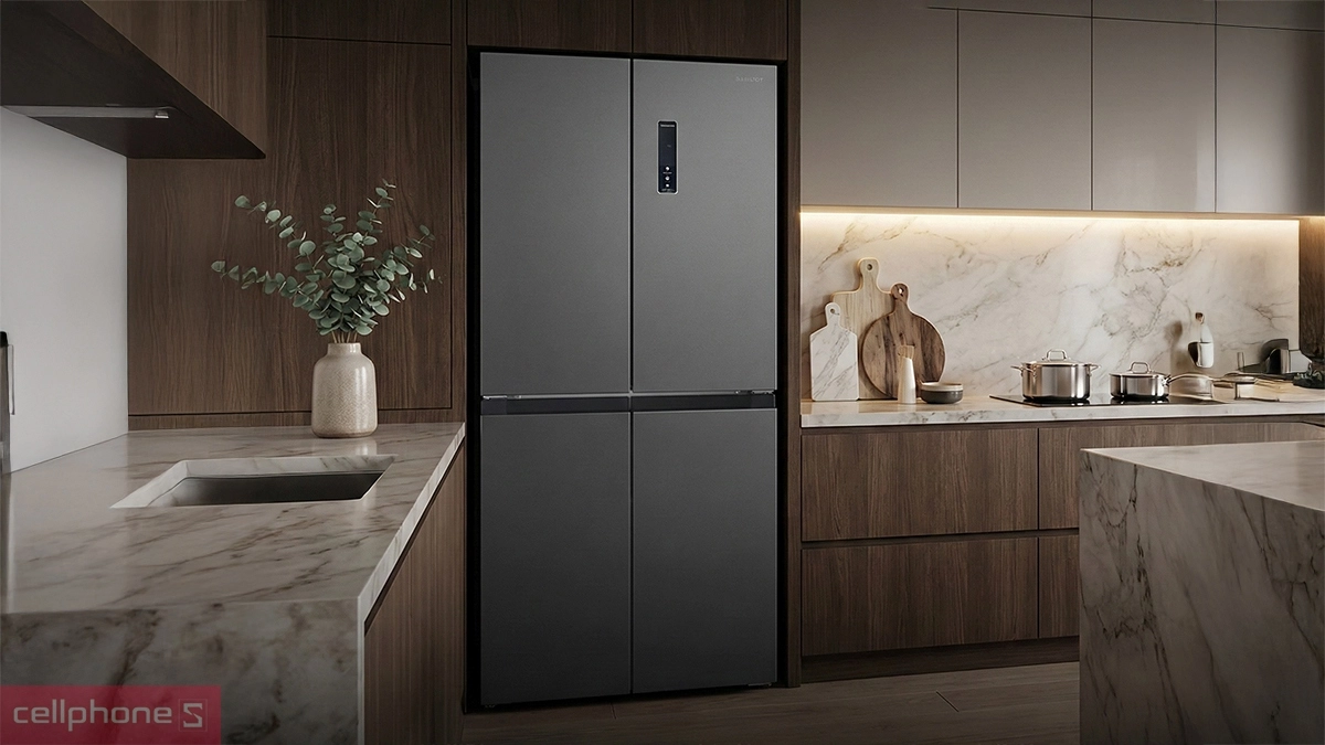 Hệ thống làm mát tủ lạnh Sharp Inverter Multidoor 421 lít SJ-FXP510V-MG