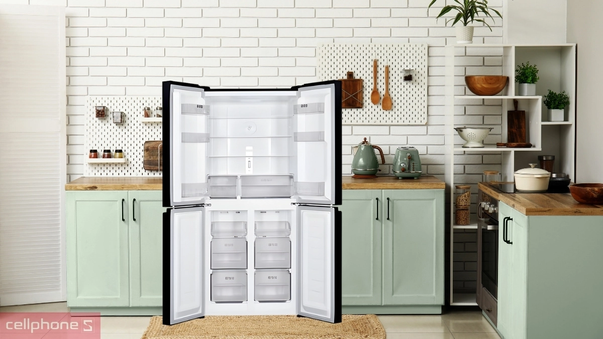 Cơ chế tiết kiệm điện tủ lạnh Sharp Inverter Multidoor 421 lít SJ-FXP510VG-BK