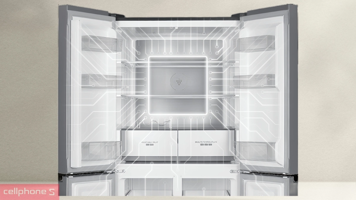 Công nghệ bảo quản tủ lạnh Sharp Inverter Multidoor 466 lít SJ-FXP560V-MG