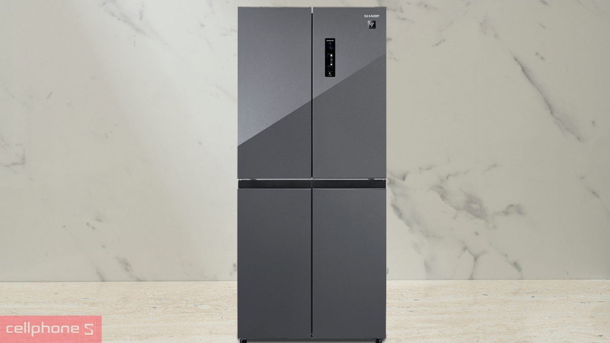 Thiết kế tủ lạnh Sharp Inverter Multidoor 466 lít SJ-FXP560V-RG