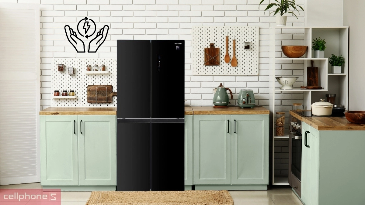 Cơ chế làm lạnh tiết kiệm điện tủ lạnh Sharp Inverter Multidoor 466 lít SJ FXP560VG BK