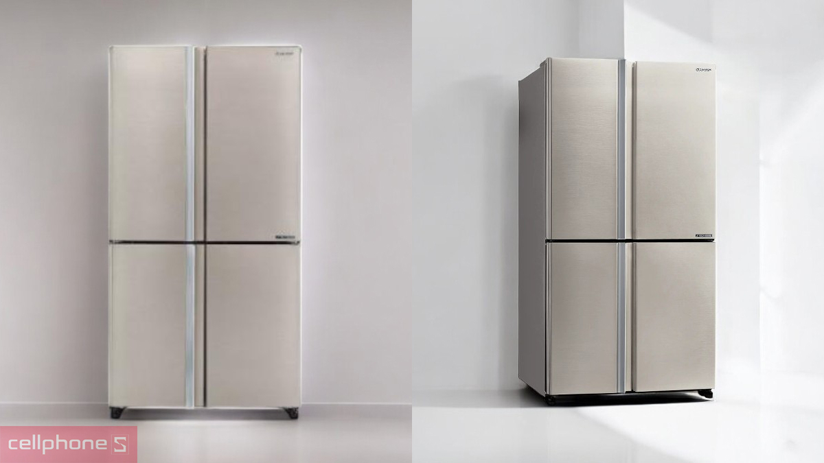 So sánh tủ lạnh Sharp Inverter Multidoor 572 lít SJ-FX650V-SL