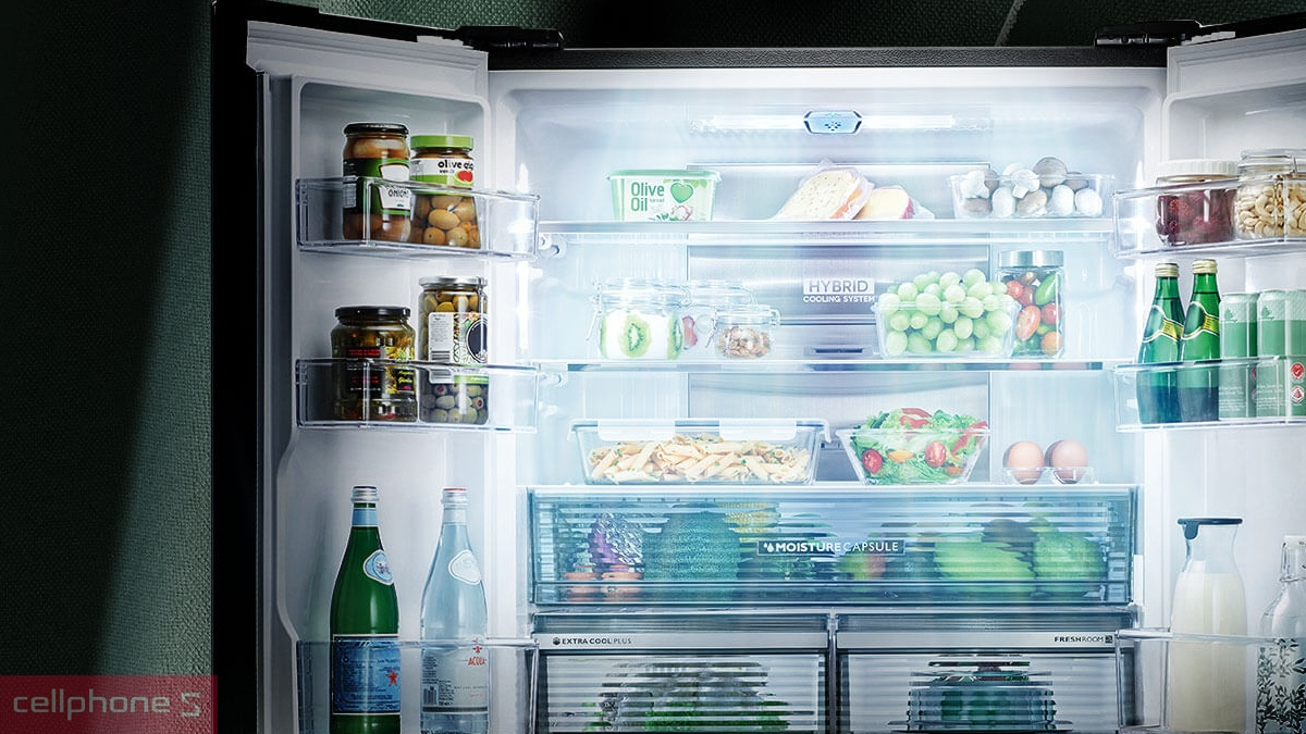 Công nghệ lọc kháng khuẩn khử mùi tủ lạnh Sharp Inverter Multidoor 572 lít SJ-FXP640VG-BK