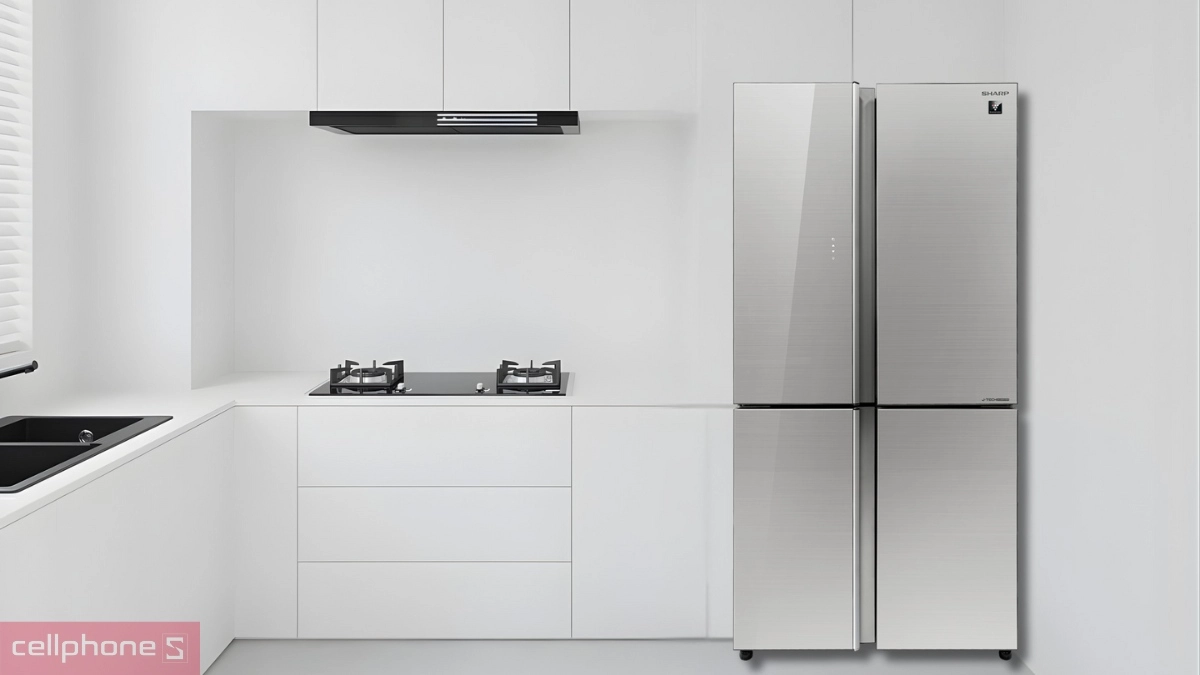 Dung tích tủ lạnh Sharp Inverter Multidoor 572 lít (SJ-FXP650VG-SL)